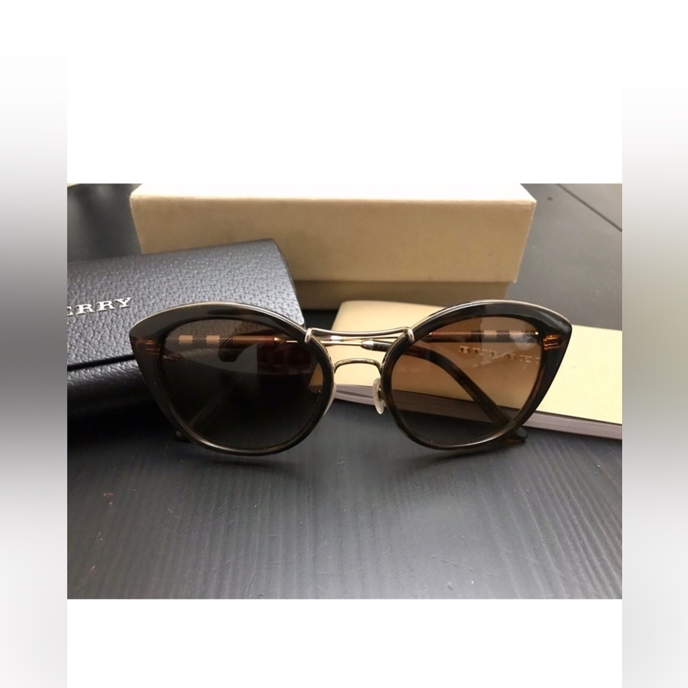 Burberry Brown Cat Eye Sunglasses